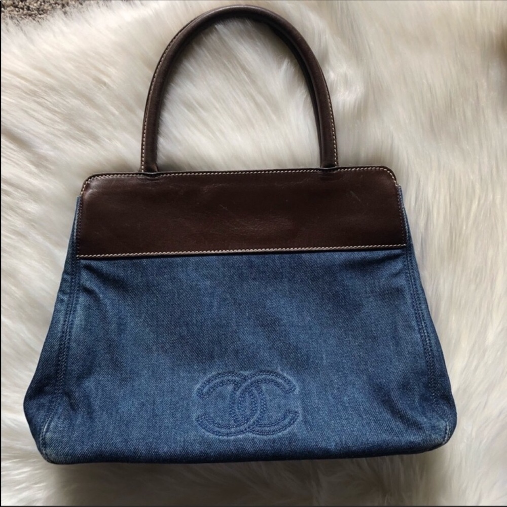 Authentic Chanel Denim Handbag